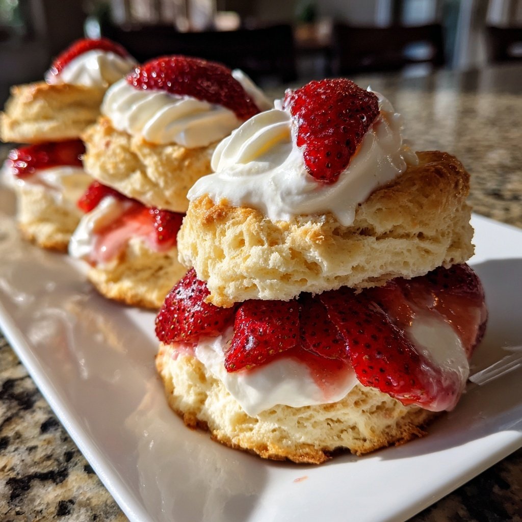 Strawberry Shortcake With Biscuits
