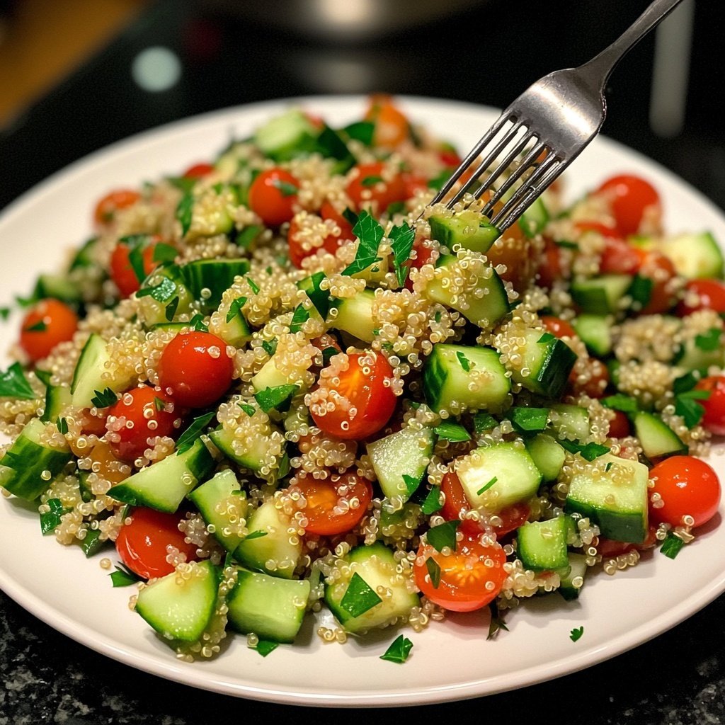 Easy Quinoa Salad Lunch