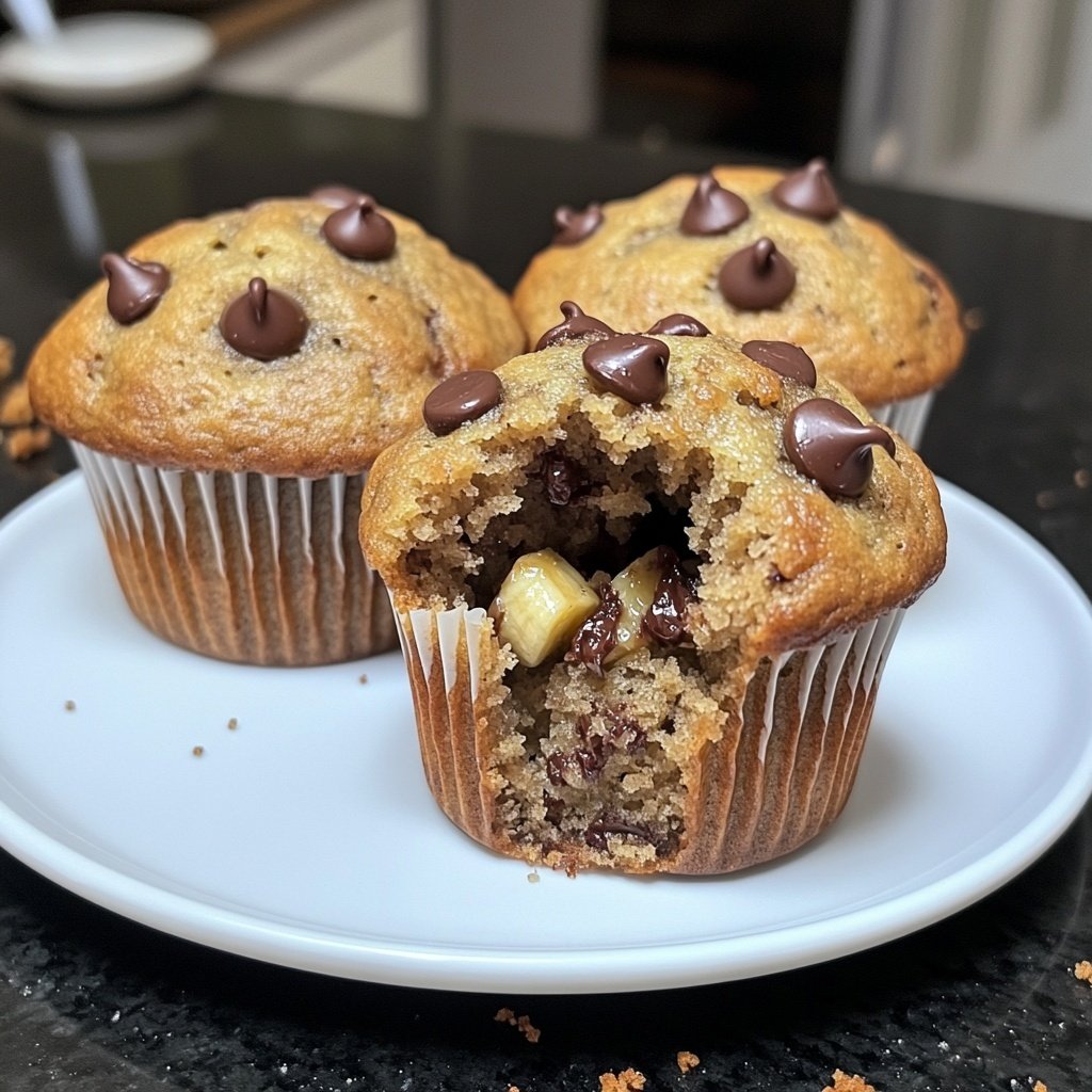 Banana Chocolate Chip Muffins