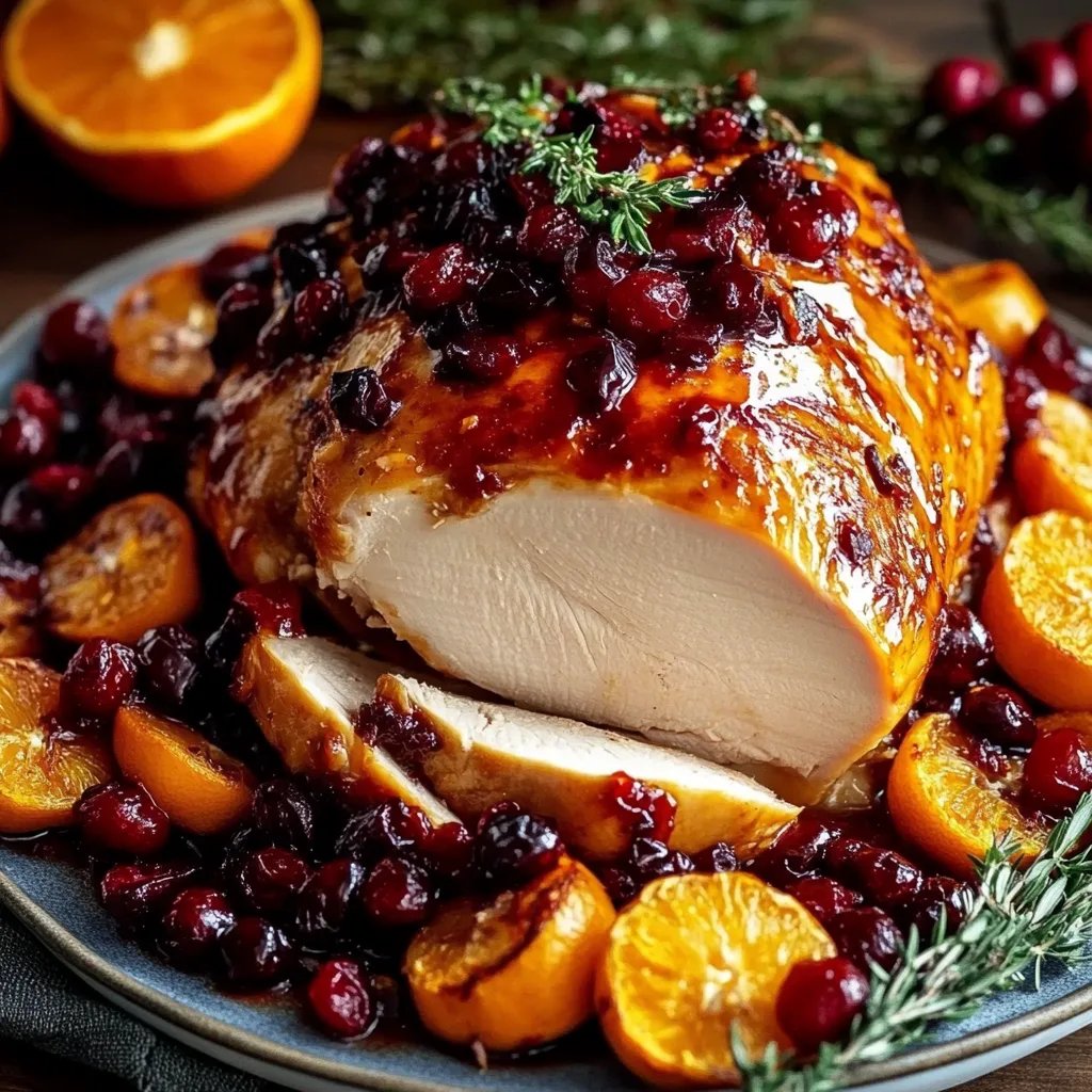 Perfect Cranberry Orange Glazed Turkey Breast for the Holidays