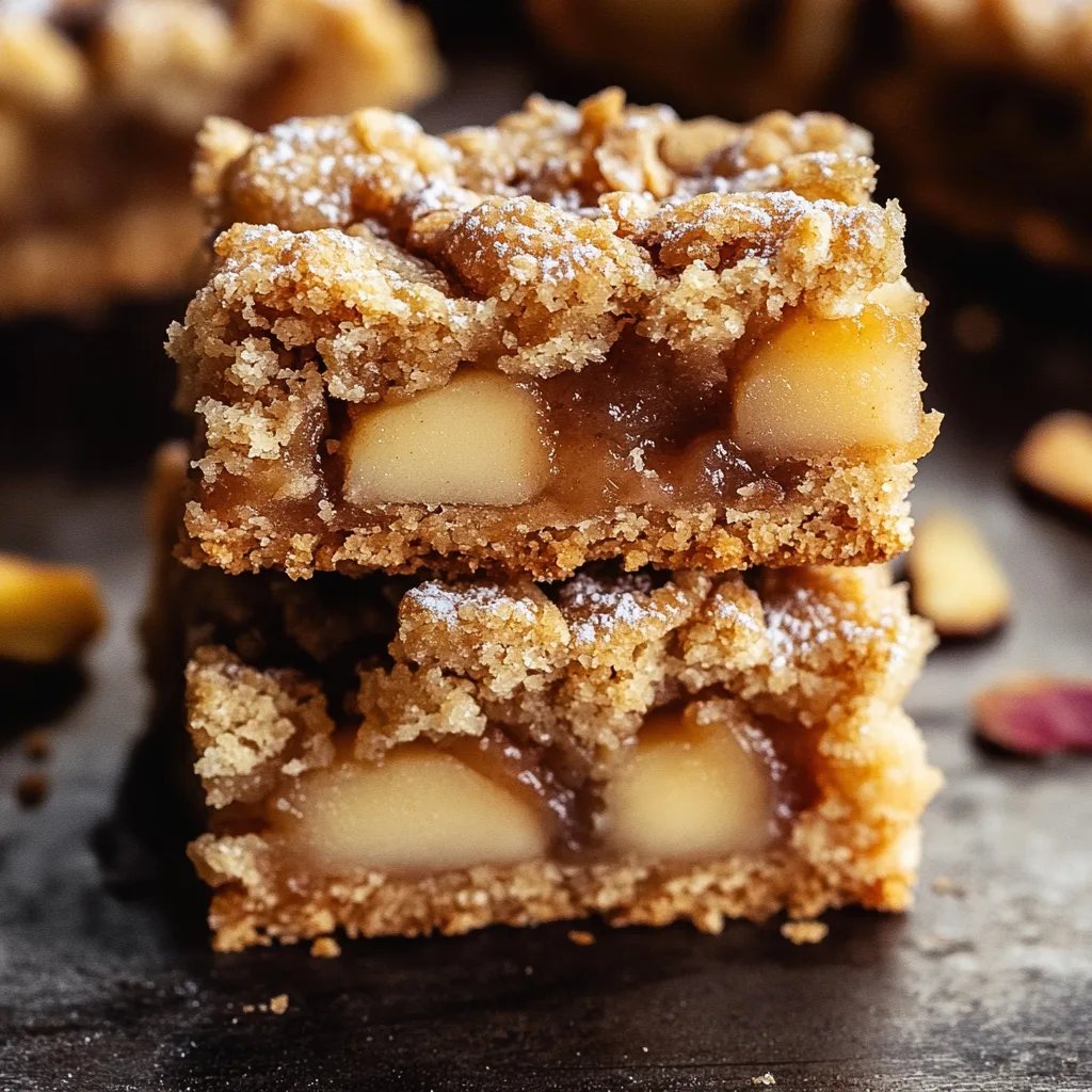 Apple Crisp Shortbread Bars