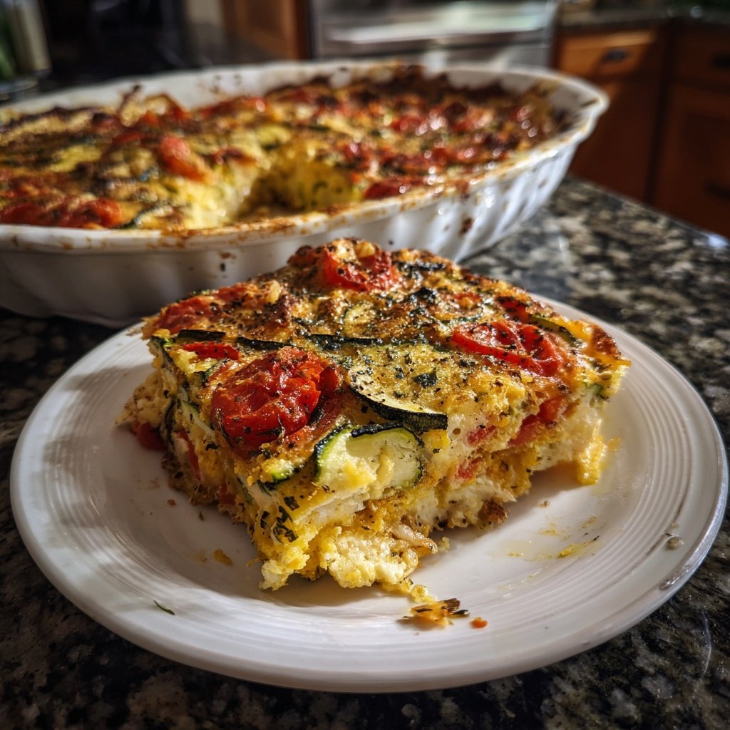 Baked Zucchini And Tomato Casserole