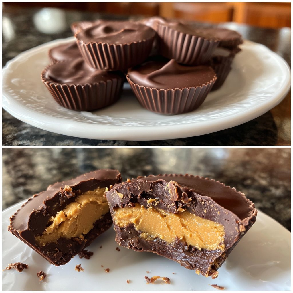 Homemade Peanut Butter Cups Mini Bites