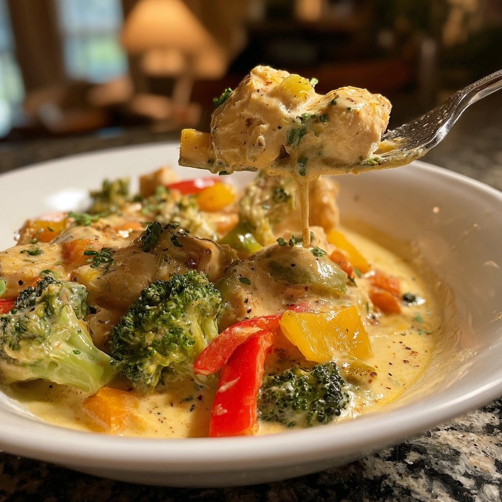 Creamy Lemon Chicken With Vegetables