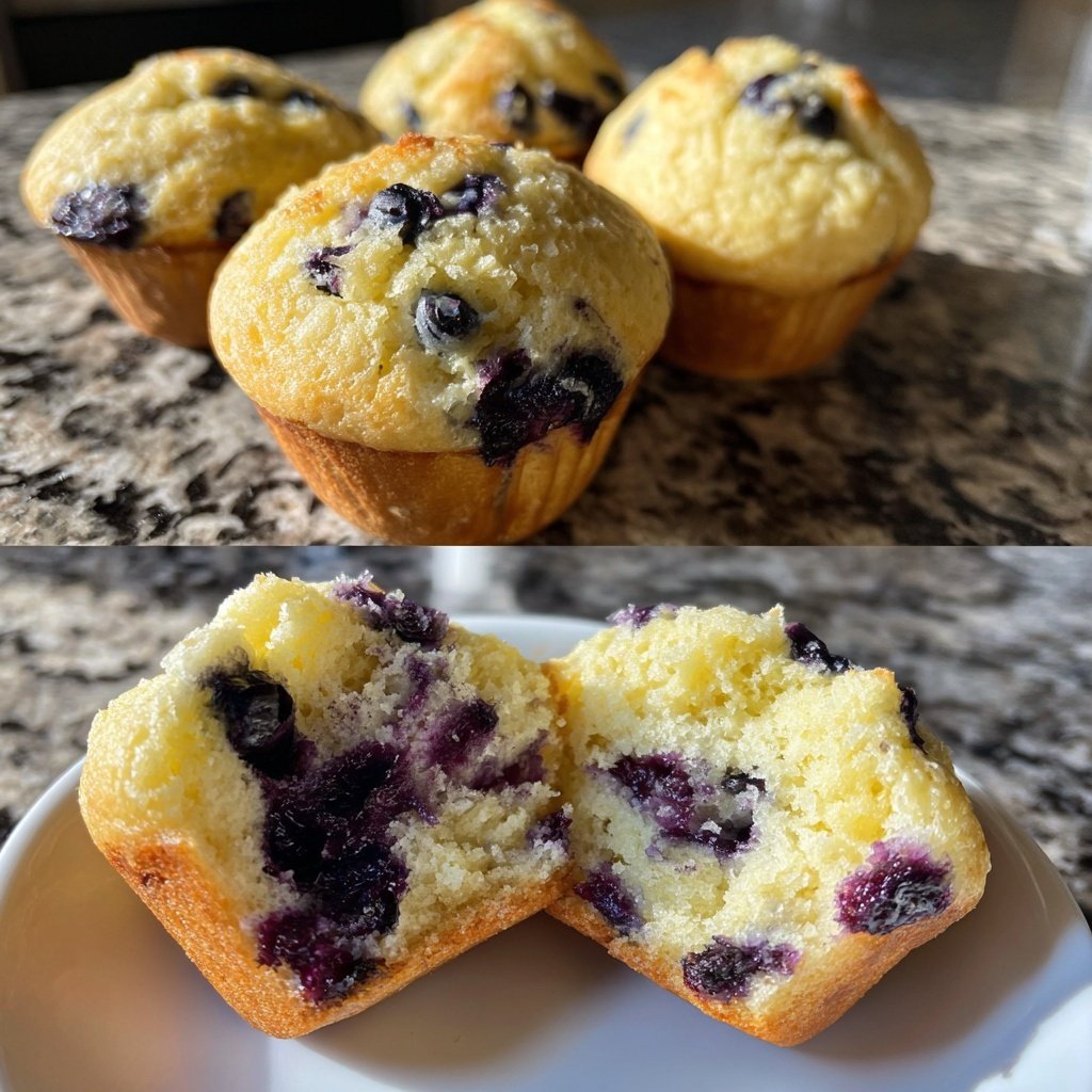 Lemon Blueberry Yogurt Muffins