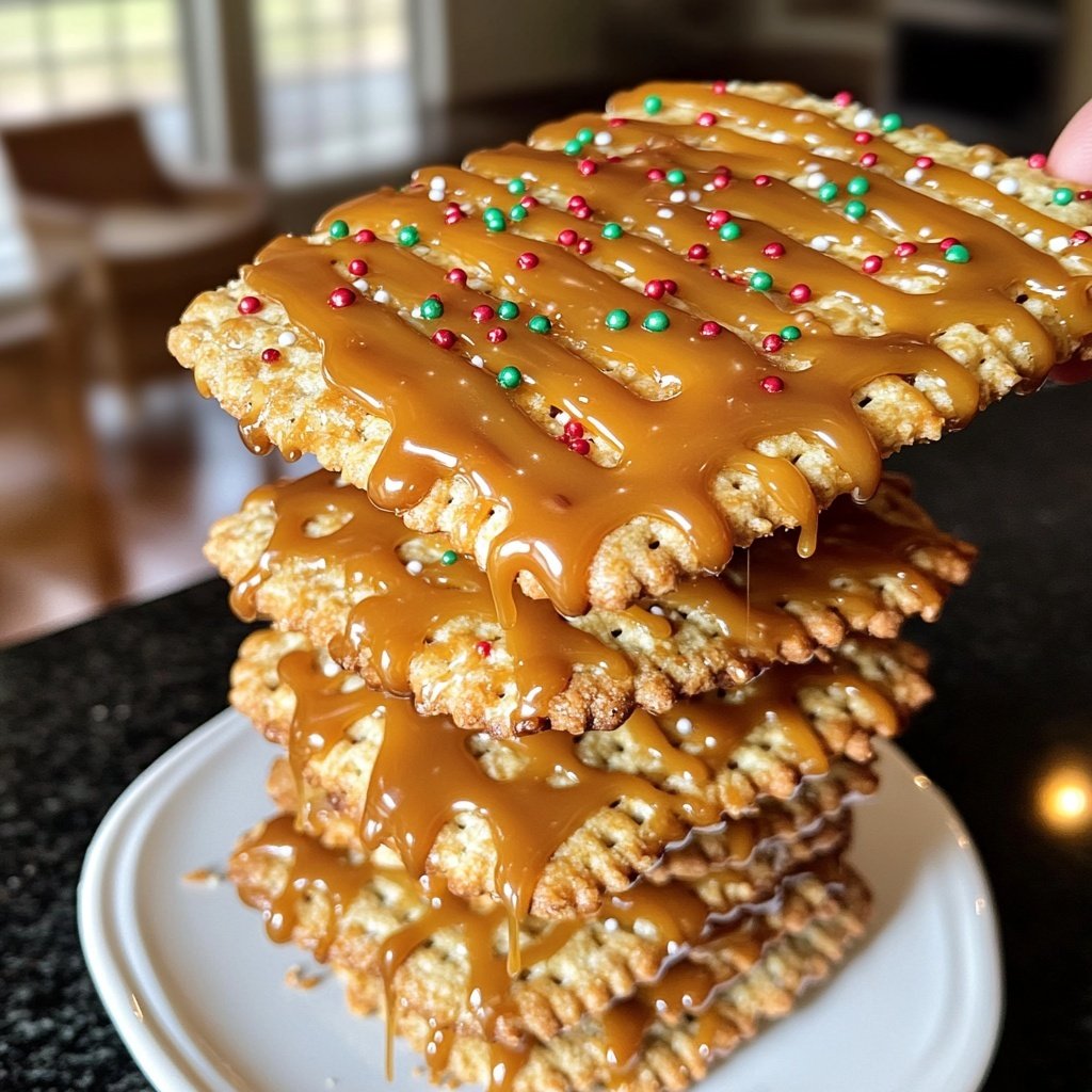 Irresistible Caramel Ritz Cracker Christmas Cookies for Festive Delight