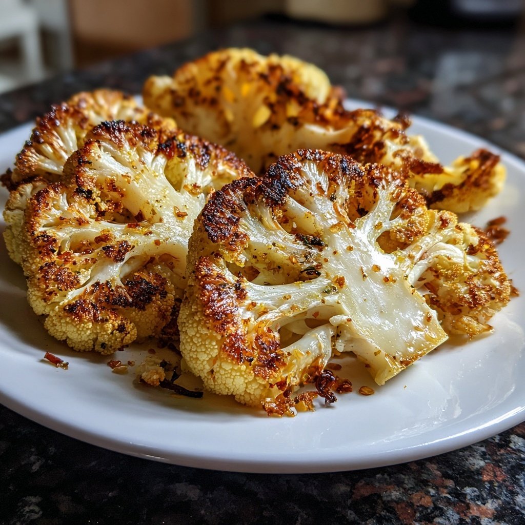 Healthy Dinner Roasted Cauliflower Steaks