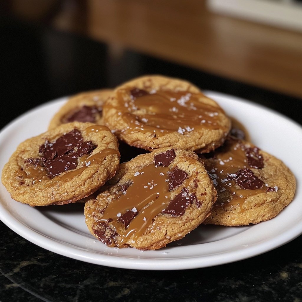 Salted Caramel Chocolate Cookies