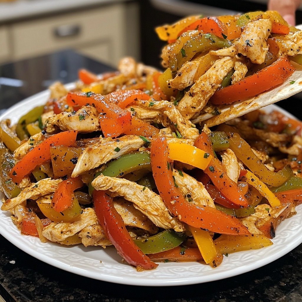 Cozy Crockpot Chicken Fajitas