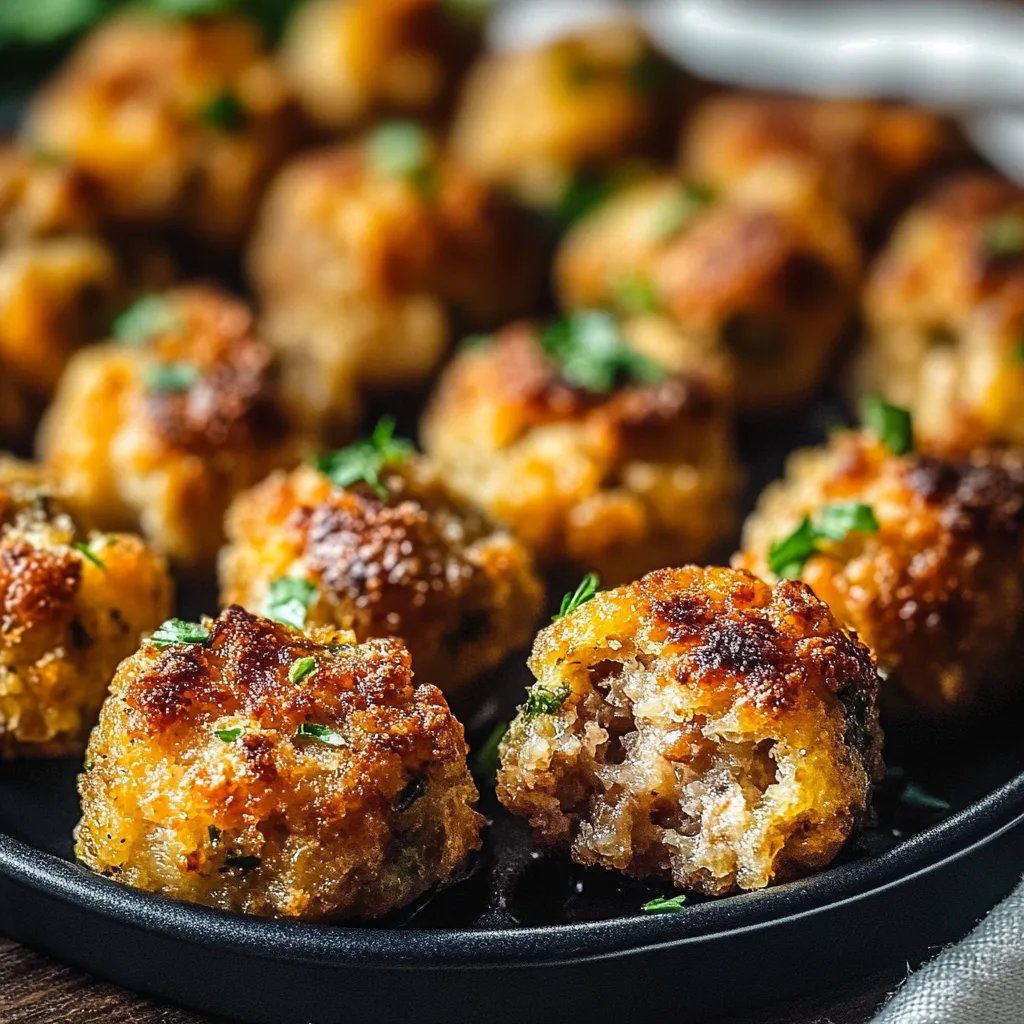 Christmas Sausage Stuffing Bites