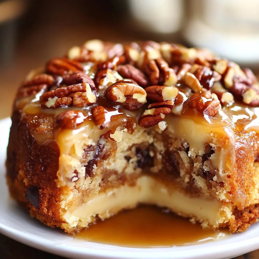 Delicious Gooey Butter Pecan Cake