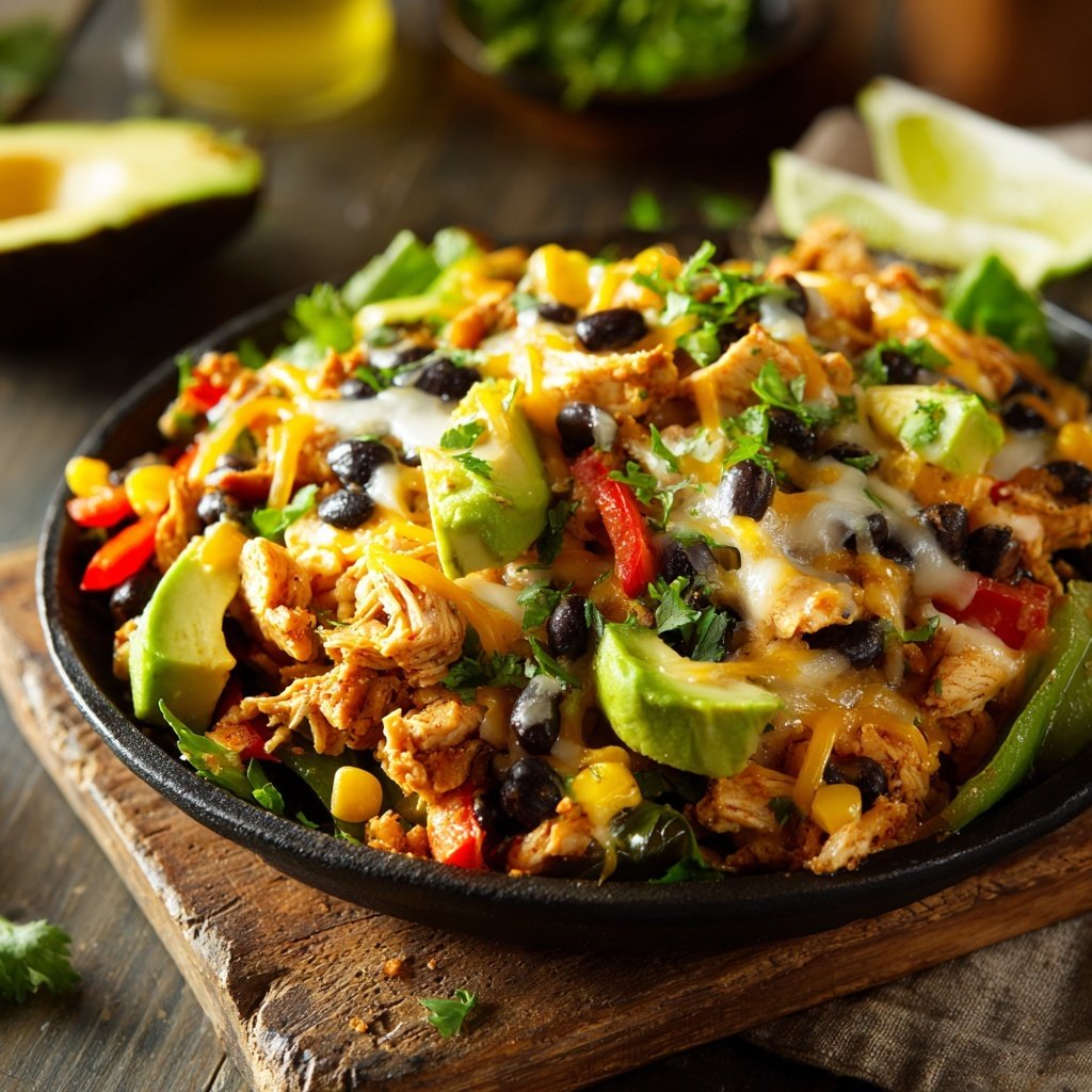 High Protein Chicken Burrito Bowl