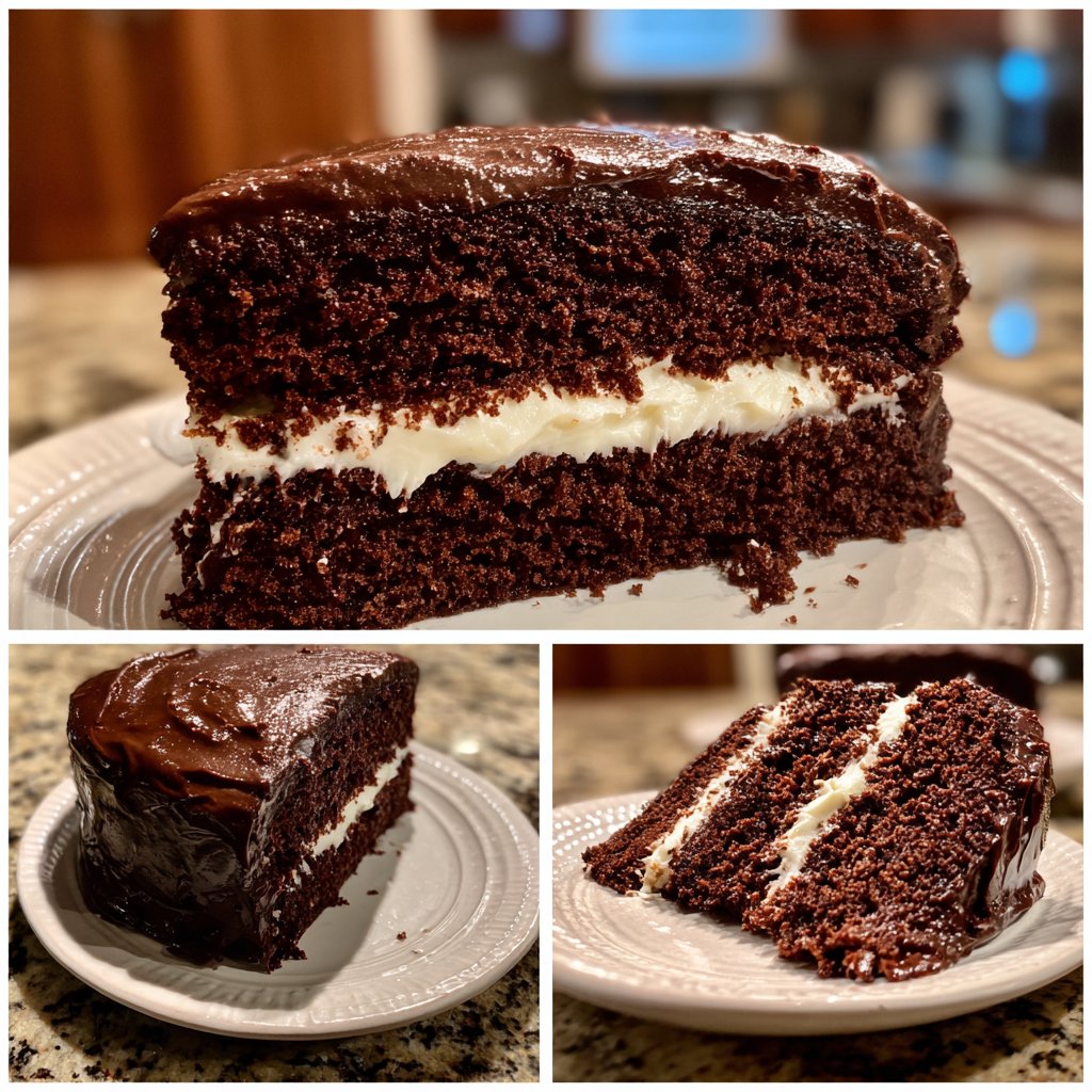 Chocolate Cake With Sour Cream Frosting