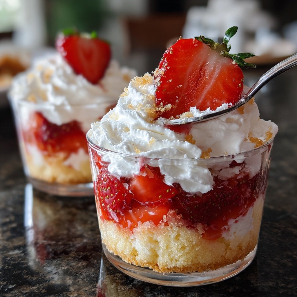 Easy Strawberry Shortcake Cups