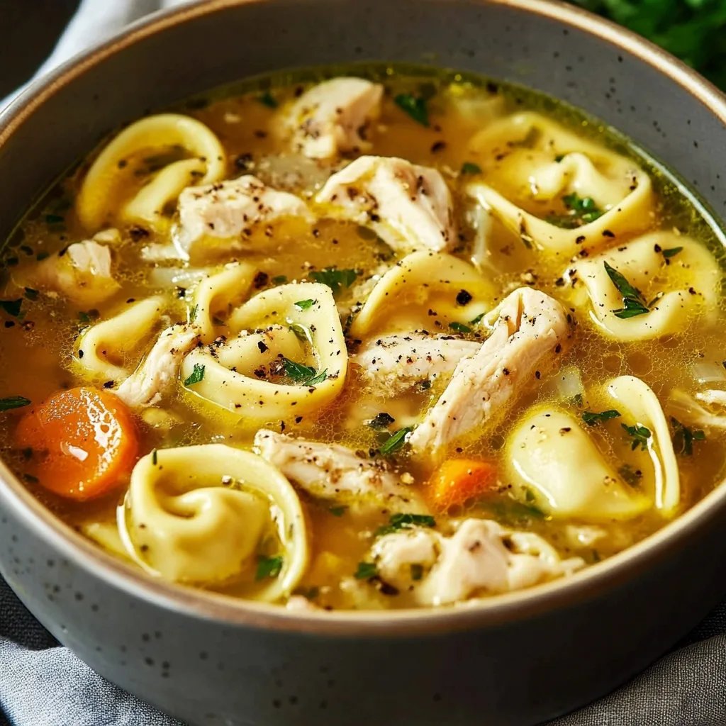 Chicken Tortellini Soup
