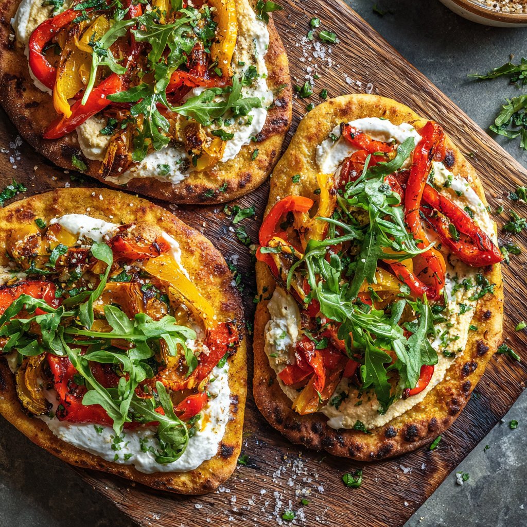 Super Bowl Food Veggie Flatbreads
