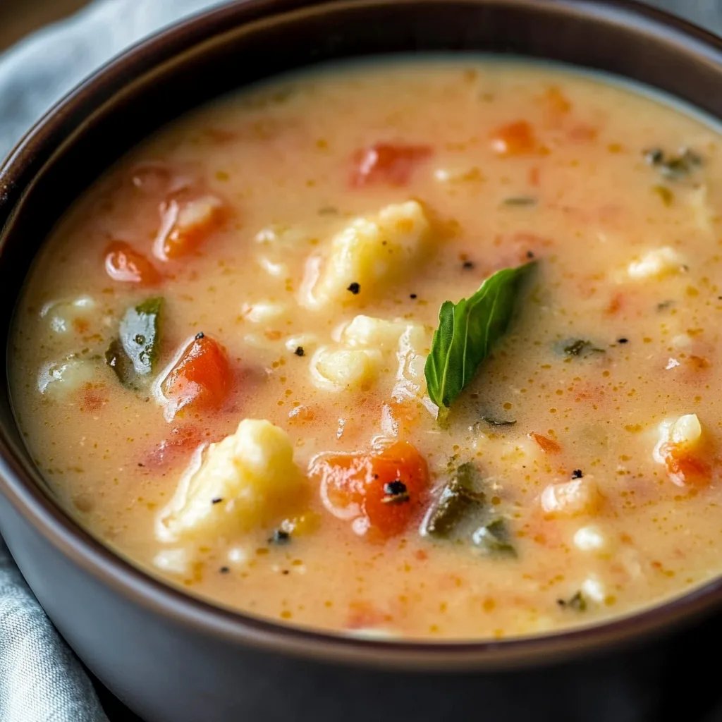 Hearty Tomato Basil Soup