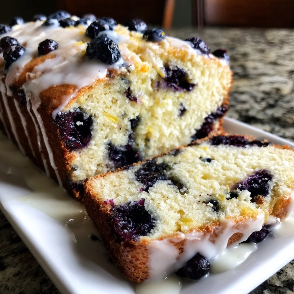 Baking & Desserts Lemon Blueberry Loaf Cake