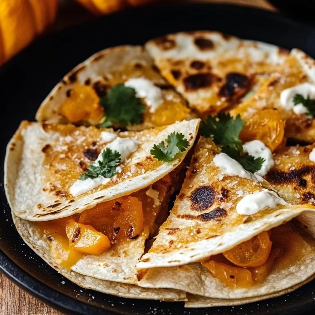 Jack o Lantern Quesadillas