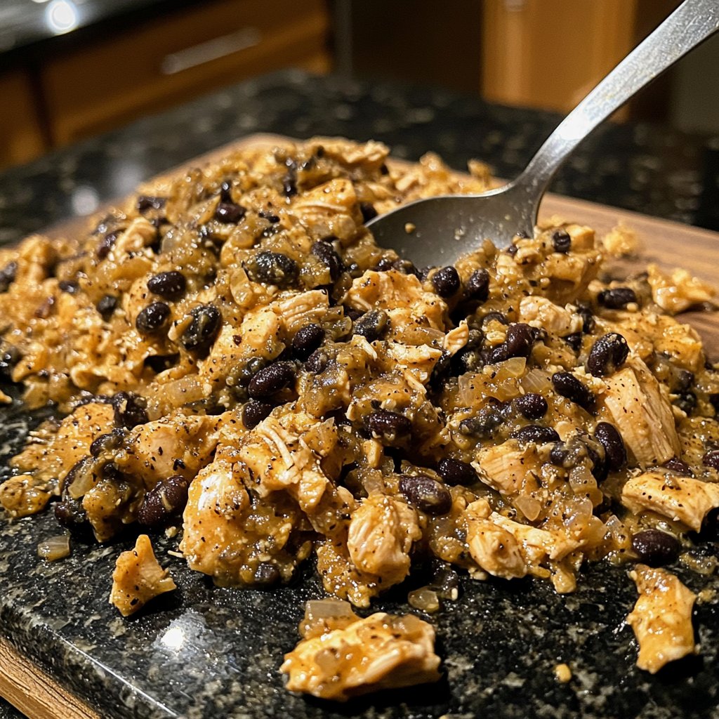 Dump-and-Go Crockpot Chicken and Black Beans