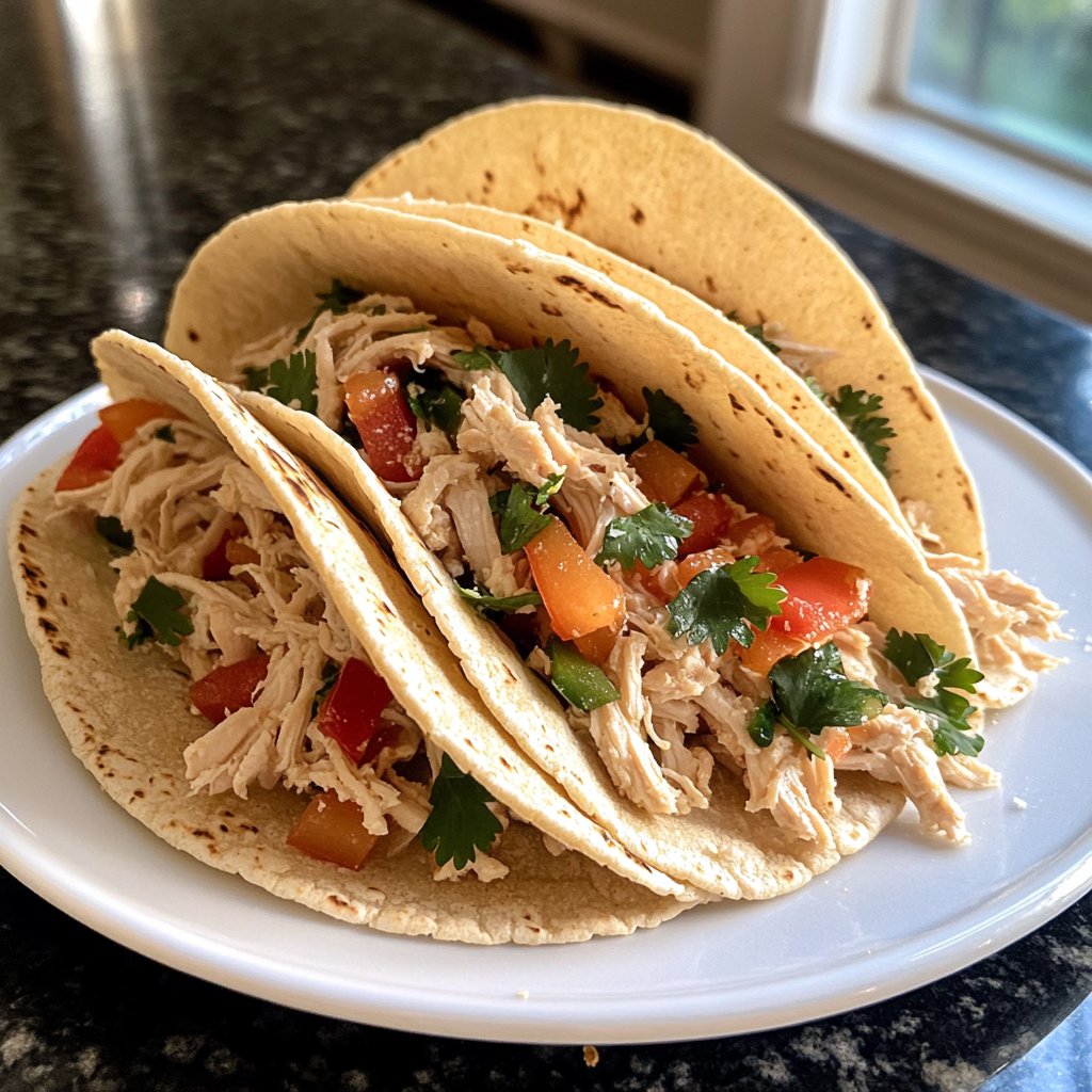 Easy Slow Cooker Chicken Taco Filling
