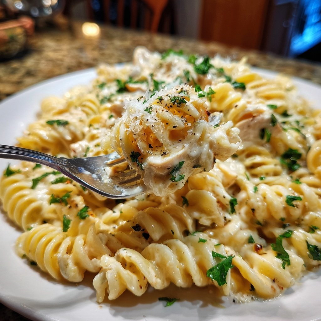 Rotisserie Chicken Alfredo Pasta