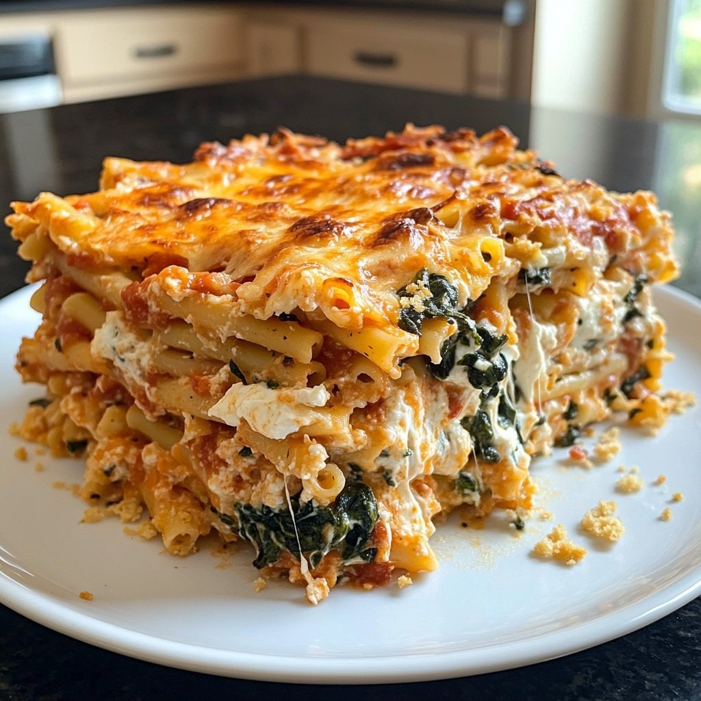 Healthy Baked Ziti Casserole Recipe