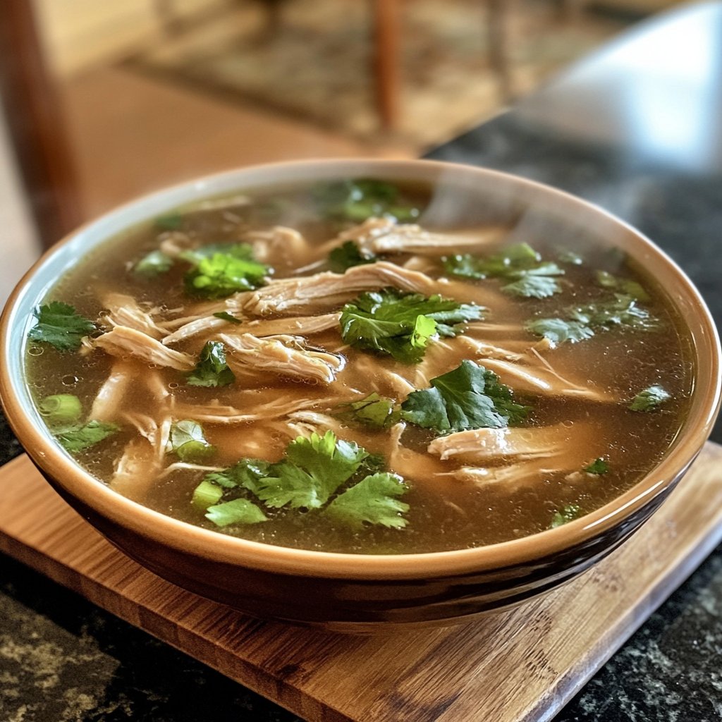 Easy Slow Cooker Chicken Pho-Style Soup