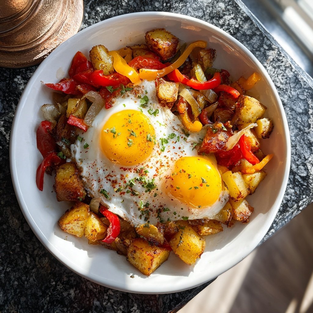 Breakfast Hash With Eggs And Potatoes
