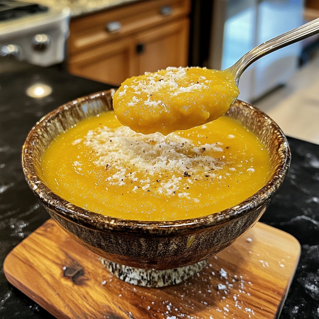 Squash Soup with Parmesan